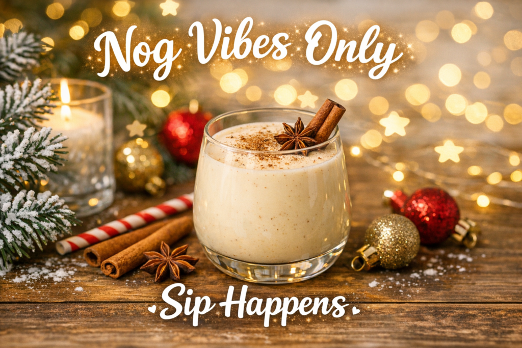 🎉 Funny Eggnog Puns for Instagram Captions