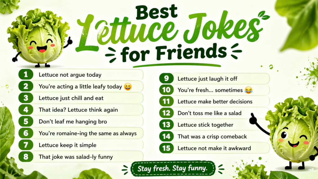 😂 Best Lettuce Jokes for Friends