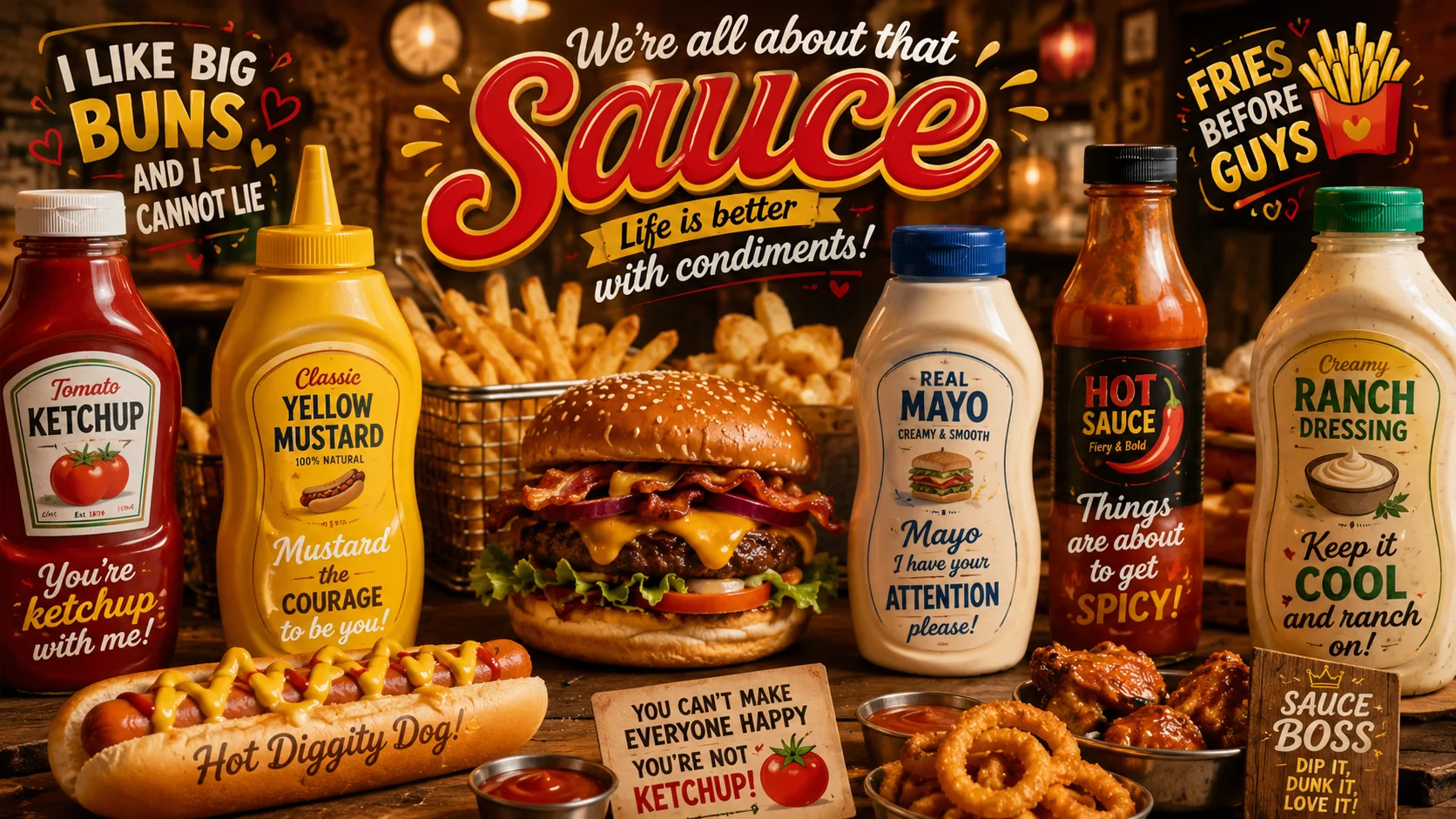 Condiment Puns and Jokes