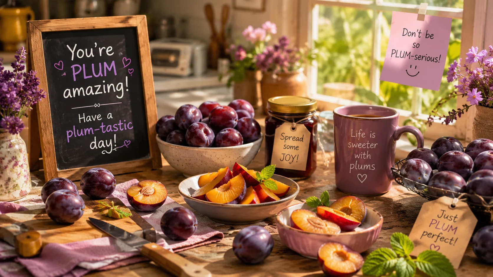 Plum Puns and Jokes