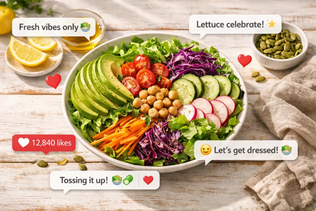 🎉 Funny Salad Puns for Instagram Captions