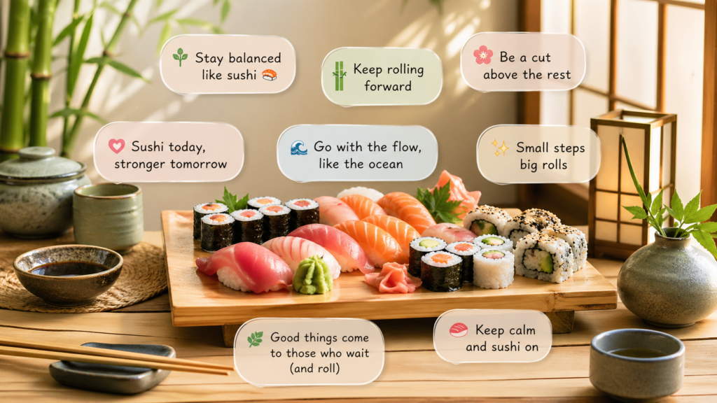 🧭 Life Advice Sushi Puns